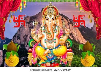 Lord Ganesha Colorful Background Wallpaper God Stock Illustration 2277019629 | Shutterstock