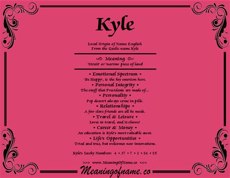 kyle - Meaning of Name