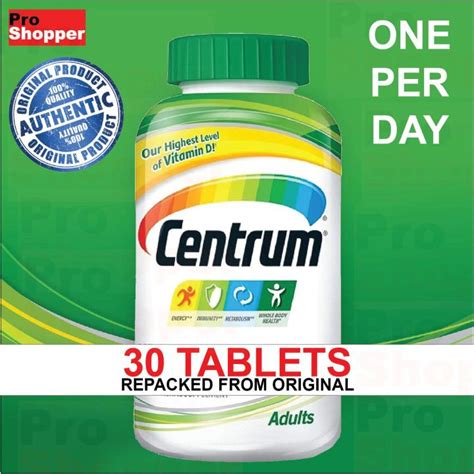 Centrum Multivitamin Multimineral For Adults 30 Tablets Lazada Ph