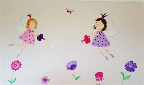 Flower Fairies Mural Experienced Mural Artist Based In Cheshire Hand