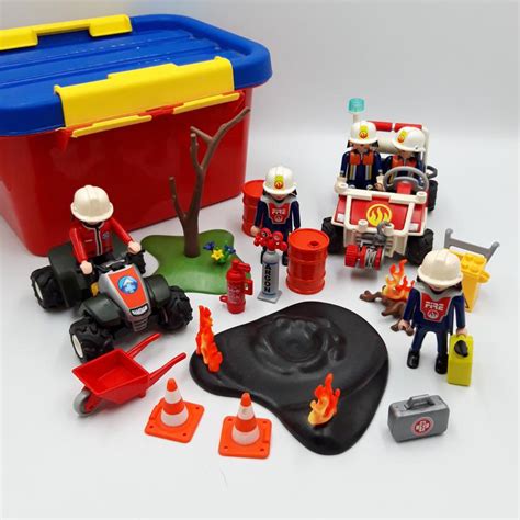 Playmobil Lot De 2 Quads Pompier Secours Avec Les Accessoires 21