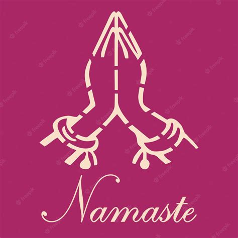 Premium Vector Hand Drawn Namaste Gesture