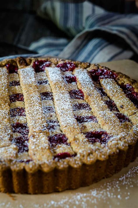 Raspberry Linzer Torte Is Rustically Beautiful The Combination Of The Warm Nuttiness Of A