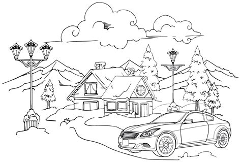 Nissan Skyline Coloring Page - Free Printable Coloring Pages