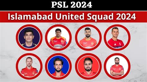 Islamabad United Squad For PSL 2024 Islamabad United Full Squad For