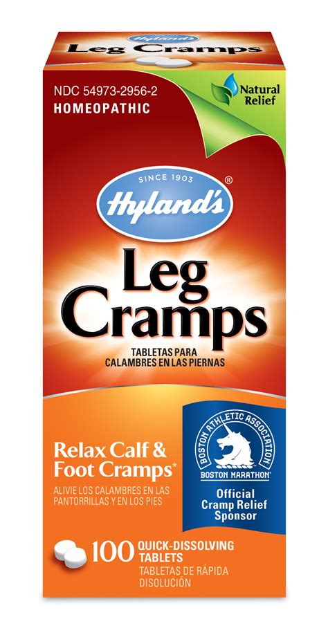 Hylands Leg Cramp Tablets Natural Relief Of Calf Leg And Foot Cramp 100 Count