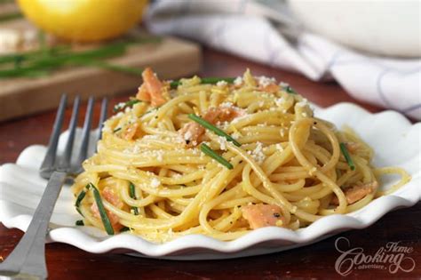 Smoked Salmon Carbonara A Quick Appetizing Meal Done In No More Than