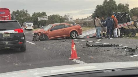 Accidente En La Carretera México Pachuca Dos Autos Impactan Periódico Am