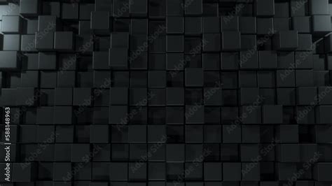 Black Cubes Moving Background Engage Your Audience With This Loopable