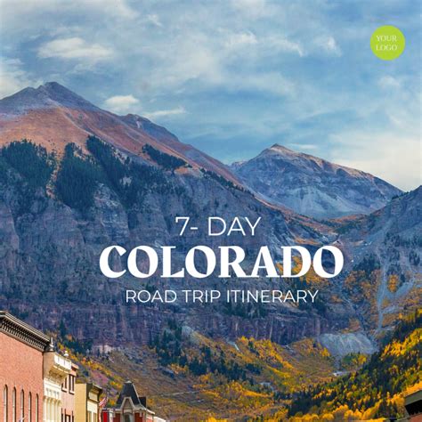 Free Colorado Road Trip Itinerary Template - Edit Online & Download ...