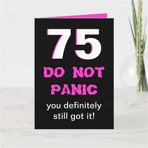 Funny 75th Birthday Card For Women Zazzle