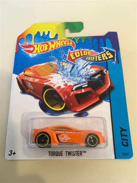 Hot Wheels Torque Twister City Color Shifters Series NRFP 2014 Orange 1