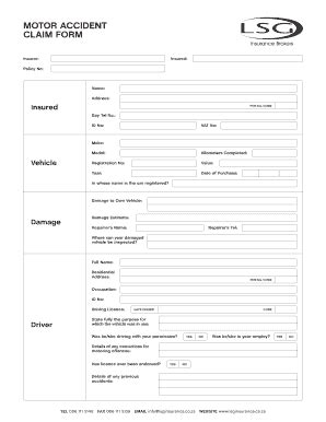 Fillable Online Lsg Motor Form Fax Email Print PdfFiller