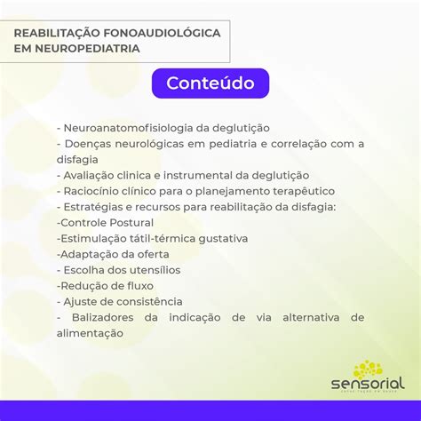 Cursos Reabilitação Fonoaudiológica em Neuropediatria e Doenças