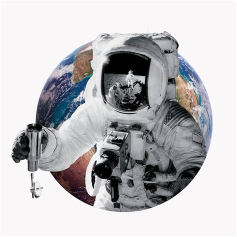 astronaut  space badge design  photo rawpixel