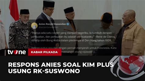 Anies Beri Tanggapan Usai Ditinggal Parpol Pendukung Kabar Pilkada