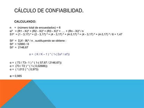 Capítulo 3 Confiabilidad Y Validez De Los Instrumentos Ppt