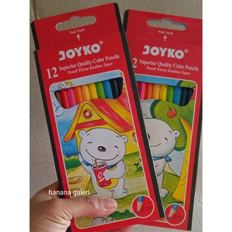 Jual Pensil Warna Joyko Color Pencils 12 Warna Pensil Gambar Shopee