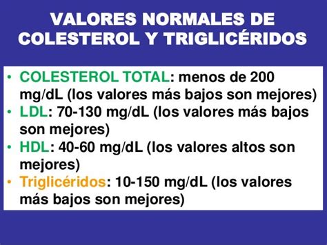 Colesterol Y Triglicéridos