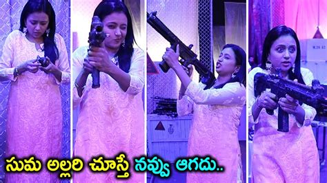 Anchor Suma Funny Moments At AGENT Movie Sets Akhil Akkineni Sakshi