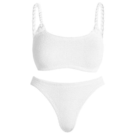Hunza G Phoebe Twist Strap Bikini White END US