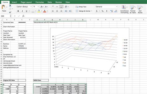 How To Graph Xyz Data In 3d Inside Microsoft Excel Gray Technical Llc