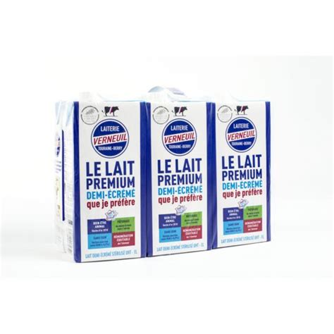 Lait Demi Ecreme St Rilis Uht Sans Ogm Verneuil La Brique De L