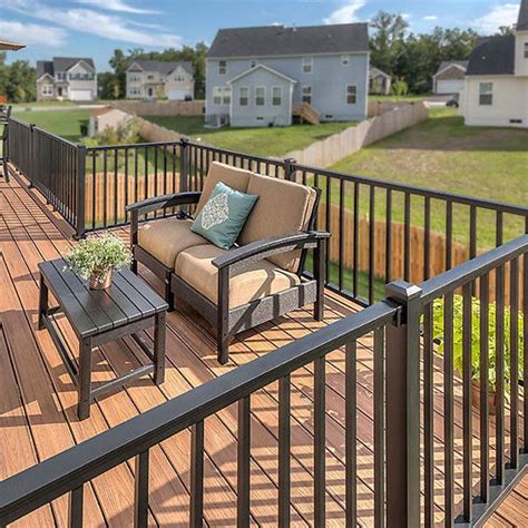 Trex Deck Railing Photo Gallery Patio Stones Aluminum Railing