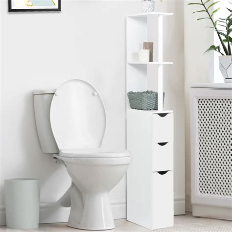 Meuble Wc Tag Re Bois Portes Blanc Pas Cher Id Market