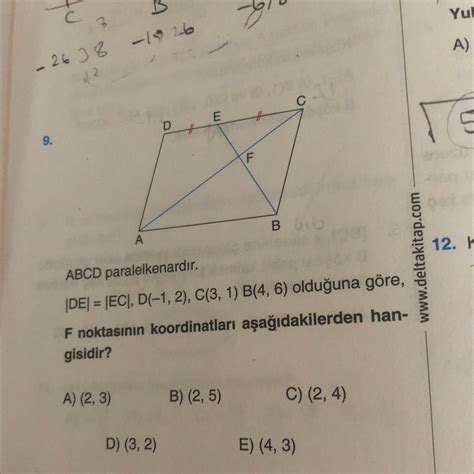 Analitik Geometri Sorusu Eodev