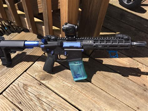 AR9 pistol with 3D printed magazine housing : ar15