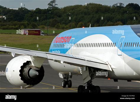 Thomson Boeing 787 Dreamliner G TUID At Birmingham Airport UK Stock