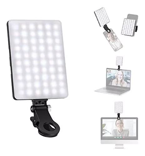 Neewer Led Luz Selfie Con Clip Frontal Y Trasero Para Tel Port Til Alta