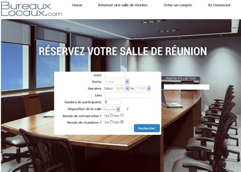 Un site de réservation de salles de réunion en ligne Voyage d