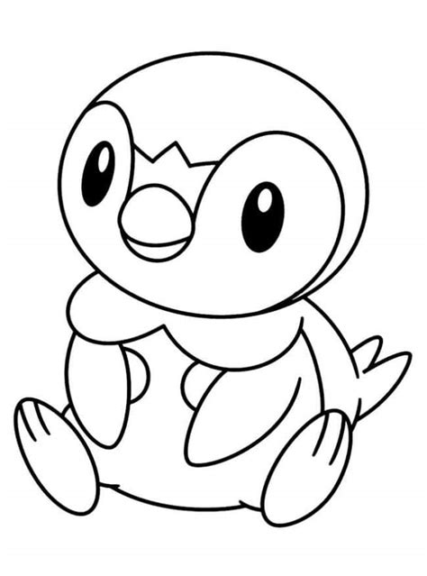 Pokemon Coloring Pages Piplup Free Printable Coloring P NBKomputer