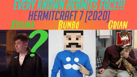 Every Hermits IRL Face Hermitcraft 7 2020 Ft Mumbo Grian Scar