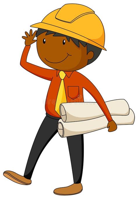 A Female Engineer Stock Vector Illustration Of Alone 40254250