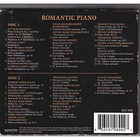 Romantic Piano By Classical Treasures Cd 2014 For Sale Online Ebay