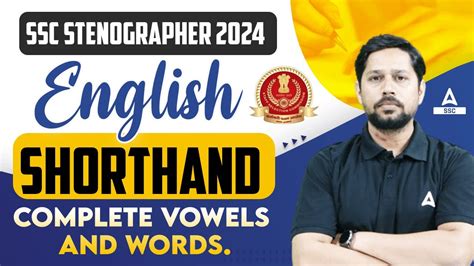 Ssc Stenographer English Shorthand By Rudra Sir Complete Vowels