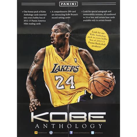 Kobe Bryant Original X Panini Kobe Anthology Advertising Poster