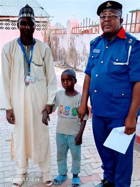 Zamfara Nscdc Reunites Missing Boy With His Parents