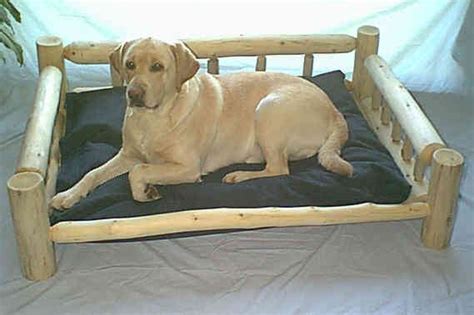 Log dog bed. LOVE! Rustic Log Furniture, Dog Furniture, Western ...