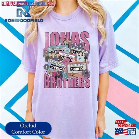 Vintage Jonas Brothers Cassette Shirt Flower Five Albums One Night Tour