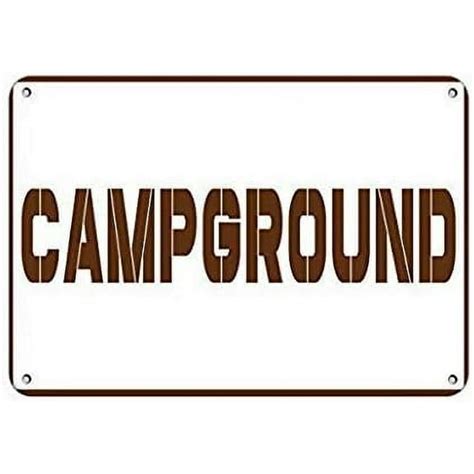 Campground Style 1 Activity Sign Campground Signs Hiking Warning