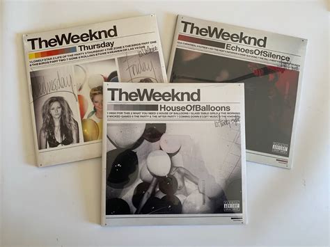 The Weeknd Trilogy Set Rare House Of Balloons Thursday And Echoes Of