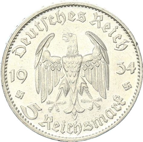 Drittes Reich Reichsmark D Garnisonkirche Ohne Datum Vorz Glich