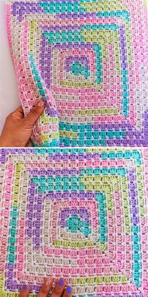 Square Baby Blanket Free Crochet Patterns In Granny Square