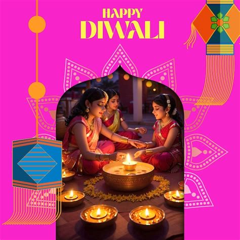 Diwali Post Design | Premium AI-generated PSD