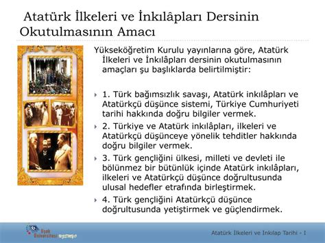 PPT Atatürk İlkeleri ve İnkıl â p Tarihi I PowerPoint Presentation