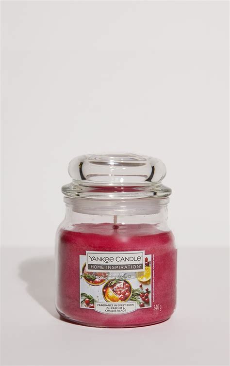 Yankee Candle Home Inspirations Wildberry Fizz Medium Jar Accessories